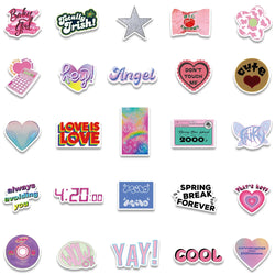 10/30/50PCS Ins Bratz Pink Girls Stickers Aesthetic DIY Phone Laptop Skateboard Notebook Suitcase Car Cute Cartoon Decal Sticker (ONLINE ORDER ONLY)