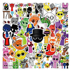 Incredibox Sprunki Stickers 10/30/55/110PCS DIY Skateboard Notebook Fridge Phone Guitar Luggage Decals Toy Graffiti (ONLINE ORDER ONLY)