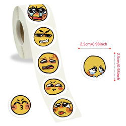 500pcs Little Yellow Face Stickers for Kids School Teacher Reward Sticker Party Decor Small Business Label Scrapbooking Stickers (ONLINE ORDER ONLY)