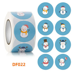 500/rolls Stickers Merry Christmas roll Self-Adhesive Label Sealing Decorative Stickers Office Stationery (ONLINE ORDER ONLY)
