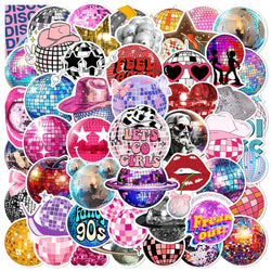 Disco Ball Stickers Decals PVC Waterproof Skateboard Phone Fridge Helmet Car Graffiti (Online Order Only)