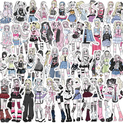 10/30/50PCS INS Spicy Girl Cartoon Stickers Sexy Girl Graffiti Laptop Phone Guitar Bike Skateboard Scrapbook Waterproof Decals (ONLINE ORDER ONLY)