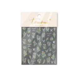 Colourful Butterfly Rose Flower Tulip Daisy Moth Orchid Narcissus 3D Self Adhesive Nail Art Decorations Stickers Manicure Decals (ONLINE ORDER ONLY)