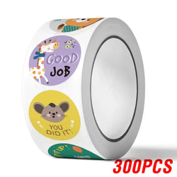 100-500pcs Animals Stickers Reward Stickers for Kids School Reward Students Teachers Cute Decoration Gift Box Sticker Label (ONLINE ORDER ONLY)