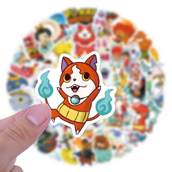 10/30/60PCS Yokai Watch Stickers Funny Anime Decals Cartoon stickers Toy DIY Scrapbook Luggage Guitar Bike Skateboard Kids Toys (ONLINE ORDER ONLY)