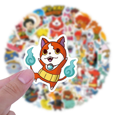 10/30/60PCS Yokai Watch Stickers Funny Anime Decals Cartoon stickers Toy DIY Scrapbook Luggage Guitar Bike Skateboard Kids Toys (ONLINE ORDER ONLY)
