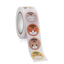 1inch/2.5cm Animal Good Job Cool Stickers Roll for Envelope Praise Reward Student Work Label Stationery Seal Lable (ONLINE ORDER ONLY)