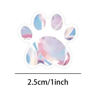 100-500pcs Cute Colorful Paw Print Stickers Birthday Gift Decoration Sealing Paw Labels Stickers Teacher Reward Kids Stickers (ONLINE ORDER ONLY)