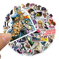 50pcs JoJo's Bizarre Adventure Stickers for Guitar, Suitcase, Skateboard, Laptop, Phone (ONLINE ORDER ONLY)