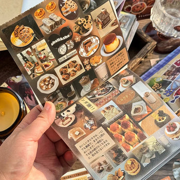30 Pages Cute Y2K Japanese Food Cut Film Sticker Book Journal Handbook Scrapbooking Kawaii Decoration Sticker Gift (ONLINE ORDER ONLY)