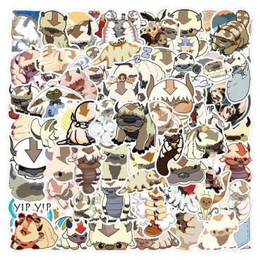 10/30/50/110PCS Avatar:The Last Airbender Stickers Cute Appa Graffiti Cartoon Animal Sticker Laptop Guitar Car Bike Decals Toy (ONLINE ORDER ONLY)