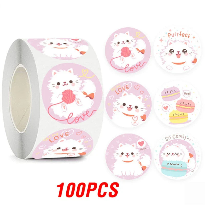 100-500pcs  Cute Reward Stickers Animal Sticker for Kid Classic Toy Gift Decor School Teacher Encouragement Sticker (ONLINE ORDER ONLY)