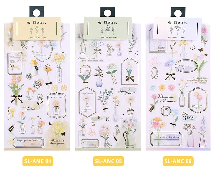 2pcs Japanese Cute Bear Strawberry Flower Landscaping Stickers Scrapbooking Junk Journal Planner Collage Material Stationery (ONLINE ORDER ONLY)