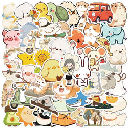 Cartoon Animal Stickers Pack for Suitcase, Skateboard, Laptop, Phone, Car (ONLINE ORDER ONLY)