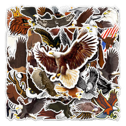 50Pcs Eagle Cartoon Waterproof Vinyl Stickers for Skateboard Snowboard (Online Order Only)