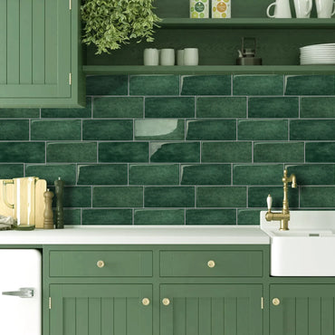 10 Sheets Peel and Stick Wallpaper Waterproof Subway 3D Wall Tile Sticker Easy to Install Big Size Wall Sticker for Home Decor (ONLINE ORDER ONLY)
