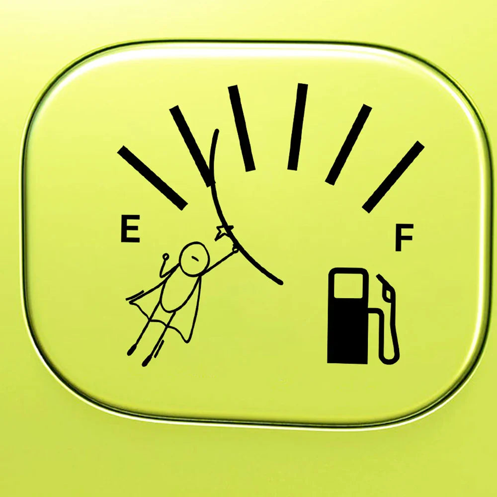 Hero Empty Full Gas Gauge Sticker for Car Fuel Tank Cap Door Decoration Exterior Accessories Outdoor Stickers Vinyl Decals (ONLINE ORDER ONLY)
