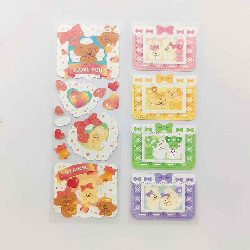 Korean INS Cute Animals Rabbit Decorative Stickers Scrapbooking DIY Album Kawaii Stationery Sticker Art Supplies Personalized (ONLINE ORDER ONLY)
