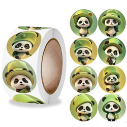 500pcs/Roll Cartoon Animal Stickers Anime Round Seal Diy Laptop Decals Stickers Cute Book Children Reward Kids Toy Gift (ONLINE ORDER ONLY)