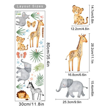 Boho Giraffe Watercolor Nursery Wall Decals Kids Room Decor (ONLINE ORDER ONLY)