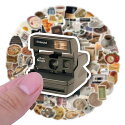 Retro Nostalgia Gadget Stickers - 10/30/50/120PCS Cute Decals for Phone, Suitcase, Fridge, Notebook, Kids Toys (ONLINE ORDER ONLY)
