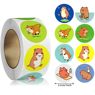 100-500pcs Animals Encourage Children Paper Sticker Thank You Sticker Gift Sealing Labels Stationery Decoration Scrapbooking (ONLINE ORDER ONLY)