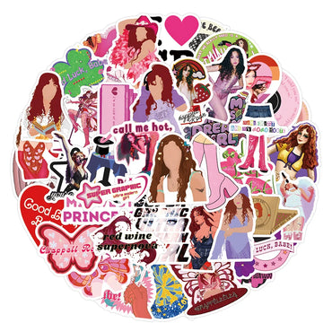 10/30/55PCS Star Singer Chappell Roan Stickers Cartoon Decals DIY Laptop Notebook Phone Suitcase Wall Waterproof Sticker Toys (ONLINE ORDER ONLY)