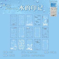 30pcs/pack Korean PET Transparent Sealing Decorative Stickers Cute Sticker for Idol Card Collage Material Journal DIY Decoration (ONLINE ORDER ONLY)
