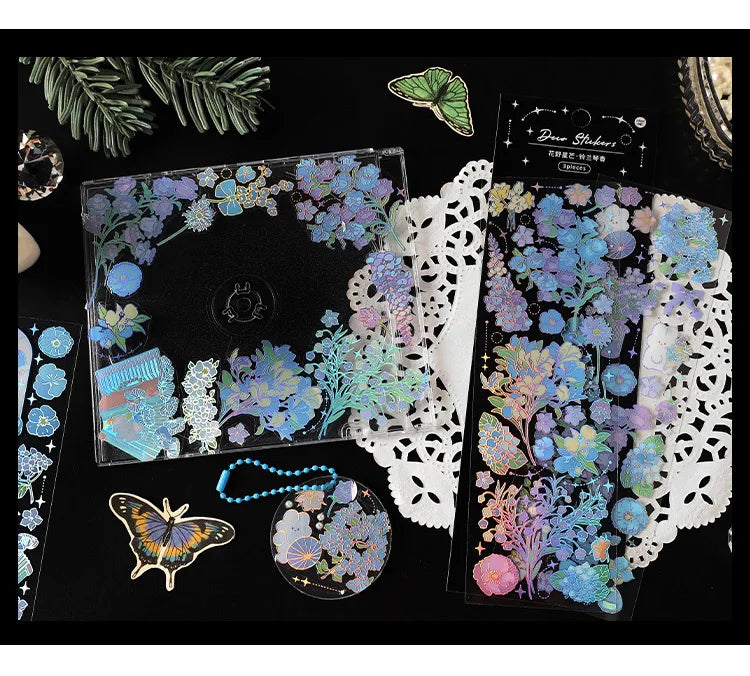 3Pcs/lot Cute Strawberry Flowers Decorative Sticker PET Scrapbooking Sticker Label Diary Album Stationery Aesthetic Art Supplies (ONLINE ORDER ONLY)