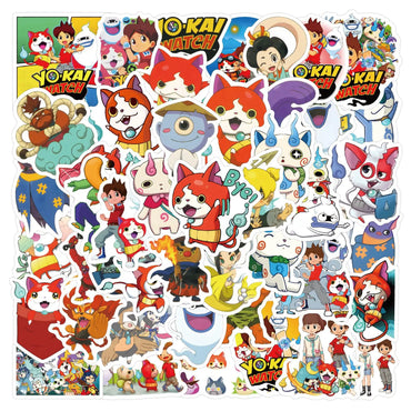10/30/60PCS Yokai Watch Stickers Funny Anime Decals Cartoon stickers Toy DIY Scrapbook Luggage Guitar Bike Skateboard Kids Toys (ONLINE ORDER ONLY)