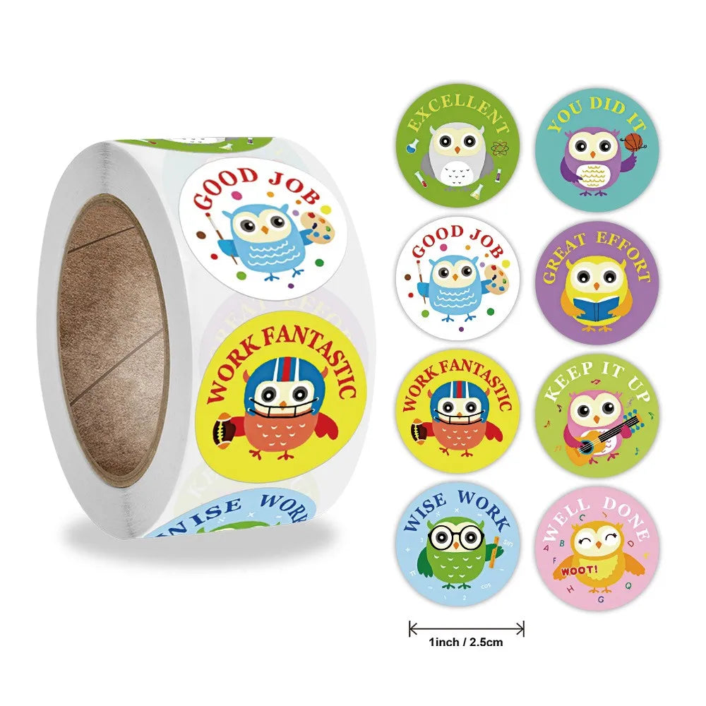 50-500pcs Cute Cartoon Animal Decoration Sticker Cake Label Birthday Wedding Party Sticker Envelope Office Stationery Kids Gift (ONLINE ORDER ONLY)