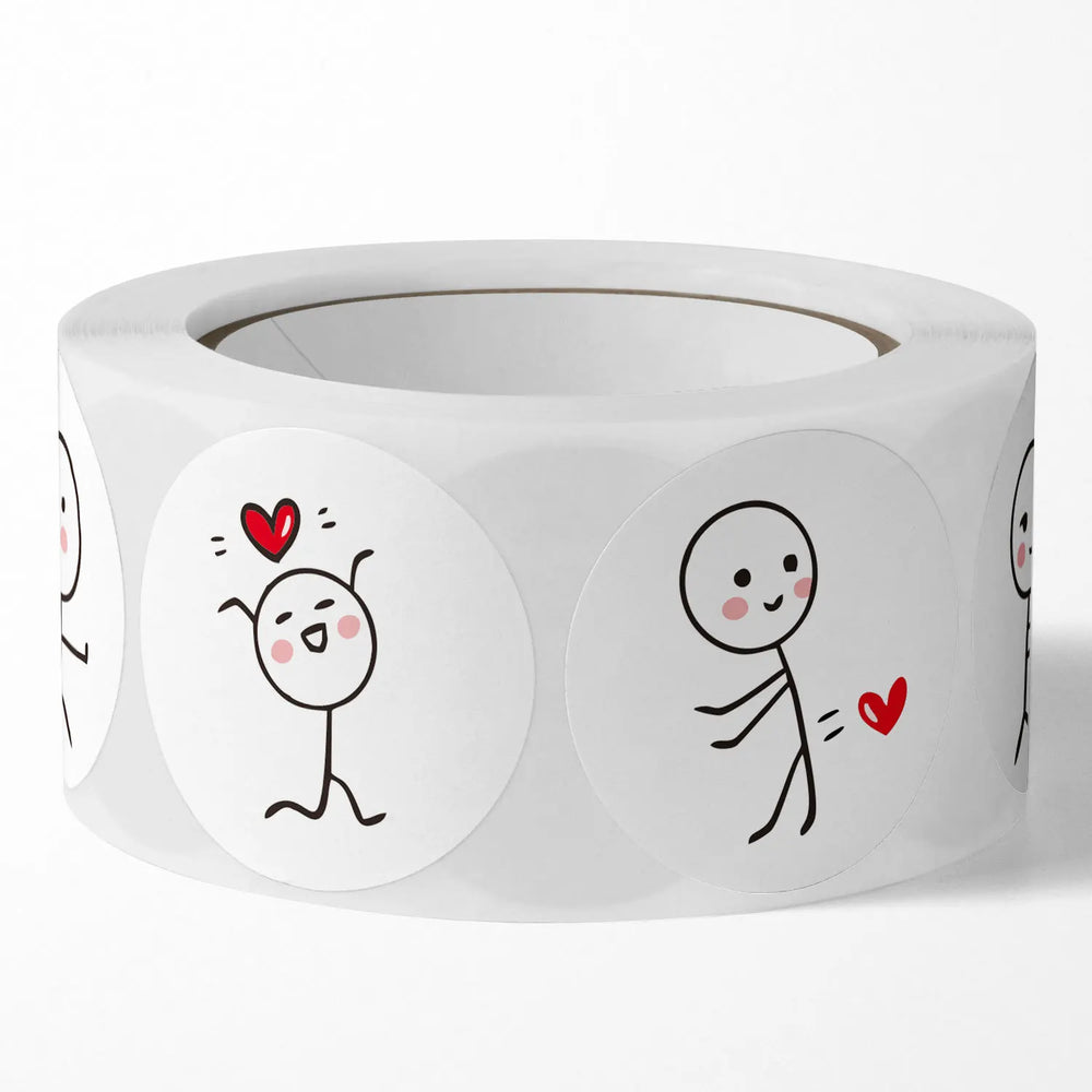 100-500Pcs Stickers Love Labels for Wedding  Valentine's Day Holiday Gift Decoration Envelope Sealing Stickers Scrapbooking (ONLINE ORDER ONLY)