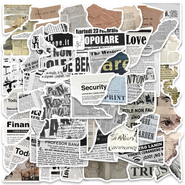 50PCS Vintage VSCO Graffiti Stickers Aesthetic Decals for Laptop, Luggage, Phone, Car, Kids (ONLINE ORDER ONLY)