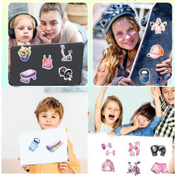50pcs Inspirational Fitness Graffiti Sticker Decals DIY Water Bottle Motorcycle Laptop GYM Sport Sticker for Kid Toys (ONLINE ORDER ONLY)