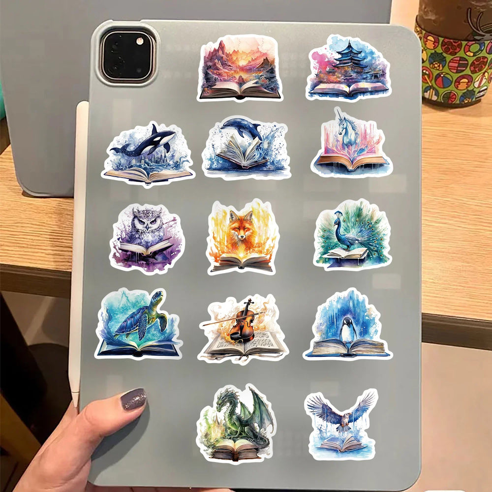 50PCS Funny Magic Tome Stickers Cartoon Aesthetic DIY Skateboard Laptop Luggage Waterproof Cool Decals Kid Toy Sticker﻿ (ONLINE ORDER ONLY)