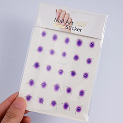 3D Blush Gradient Nail Art Stickers 12-Colors Aha Self-adhesive Rainbow Jelly Slider Japanese Style Translucent Gel Polish Wraps (ONLINE ORDER ONLY)