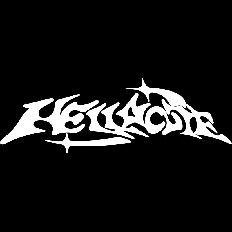 Hellacute Banner for Car Sticker Windshield Banner Decoration Motorcycle Sticker External Accessories Waterproof PVC Vinyl Decal (ONLINE ORDER ONLY)