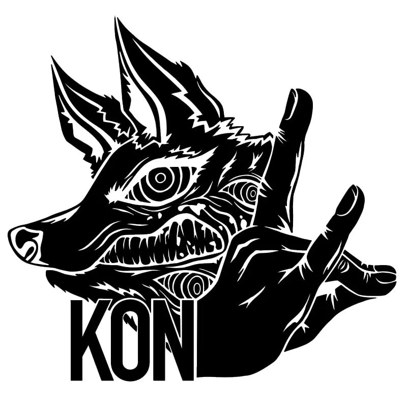 Wolf And Hand Pose Car Sticker Notebook Stickers Exterior Accessories Decoration Window Die Cutting Holographic Vinyl Decals (ONLINE ORDER ONLY)
