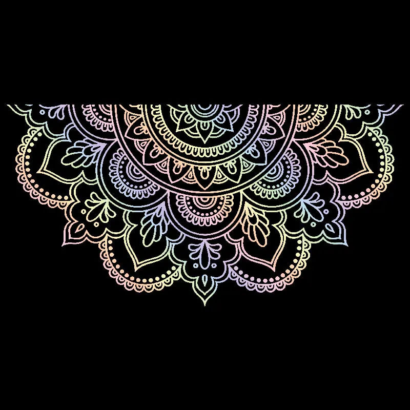 Half Mandala Car Sticker Decoration Window Bodywork Styling Motorcycle Accessories Die Cutting Vinyl Decals (ONLINE ORDER ONLY)
