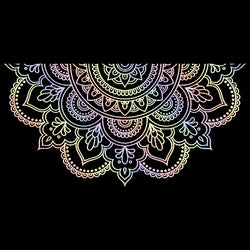 Half Mandala Car Sticker Decoration Window Bodywork Styling Motorcycle Accessories Die Cutting Vinyl Decals (ONLINE ORDER ONLY)