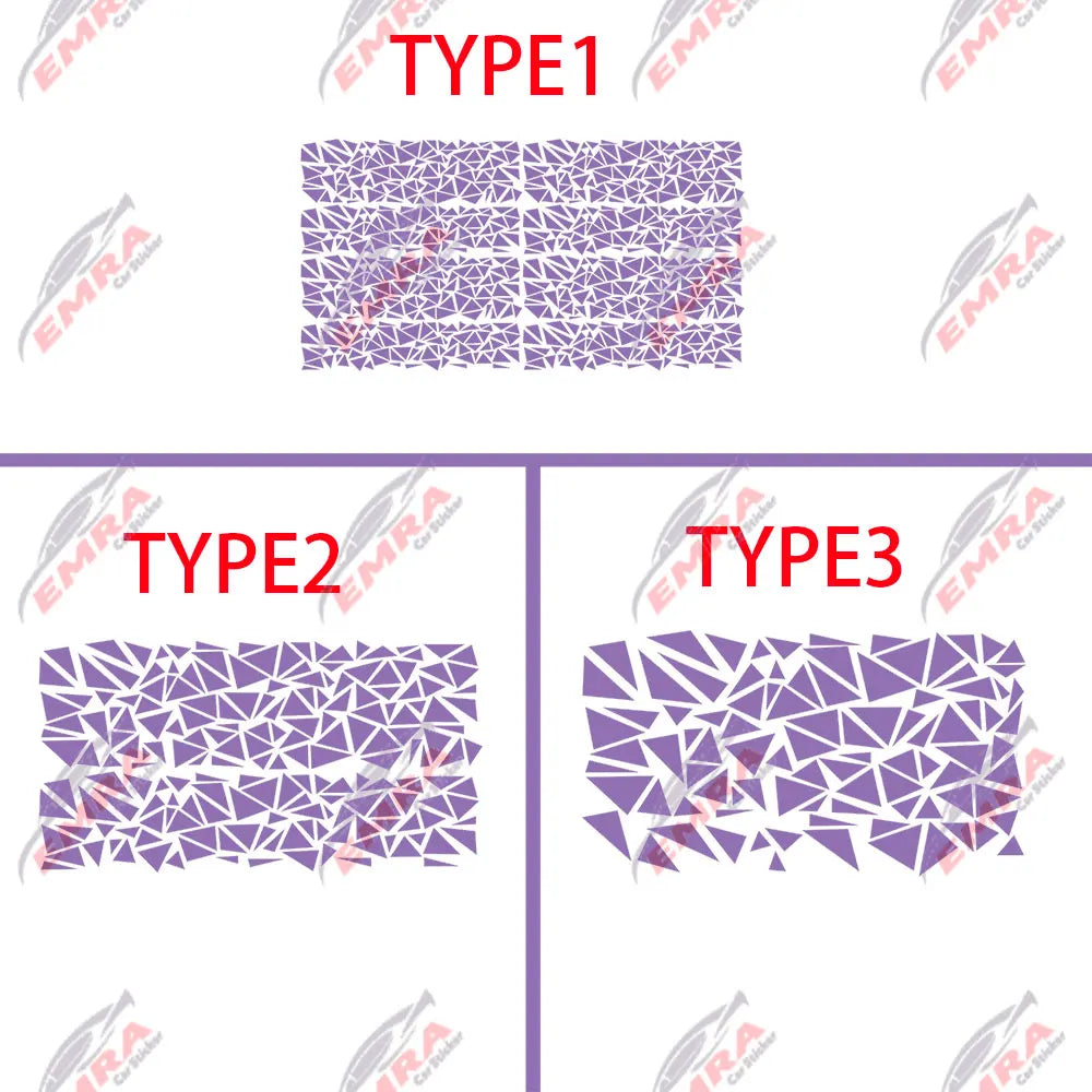 Angular Shape Sticker For Car Motorcycle Sticker Decoration Side Camouflage Kit Wrap Camo Tuning Styling Waterproof Vinyl Decals (ONLINE ORDER ONLY)