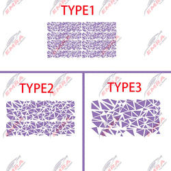 Angular Shape Sticker For Car Motorcycle Sticker Decoration Side Camouflage Kit Wrap Camo Tuning Styling Waterproof Vinyl Decals (ONLINE ORDER ONLY)