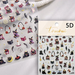 Gothic Dark Spider Butterfly Cross Flame Wings Halloween Horror Rose Flower Rabbit Pumpkin Bear Nail Art Stickers Manicure Decal (ONLINE ORDER ONLY)