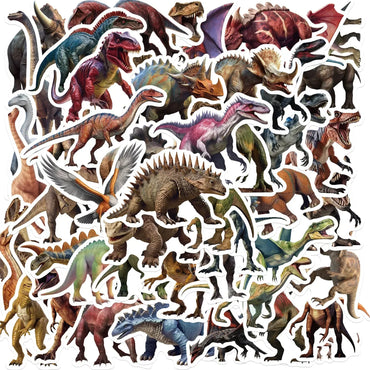 10/50pcs Cool Jurassic Park Movie Stickers Dinosaur Anime Animal Stickers For Stationery Scrapbook Bike Guitar Sticker Toy (ONLINE ORDER ONLY)
