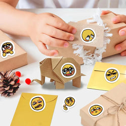 500pcs Little Yellow Face Stickers for Kids School Teacher Reward Sticker Party Decor Small Business Label Scrapbooking Stickers (ONLINE ORDER ONLY)