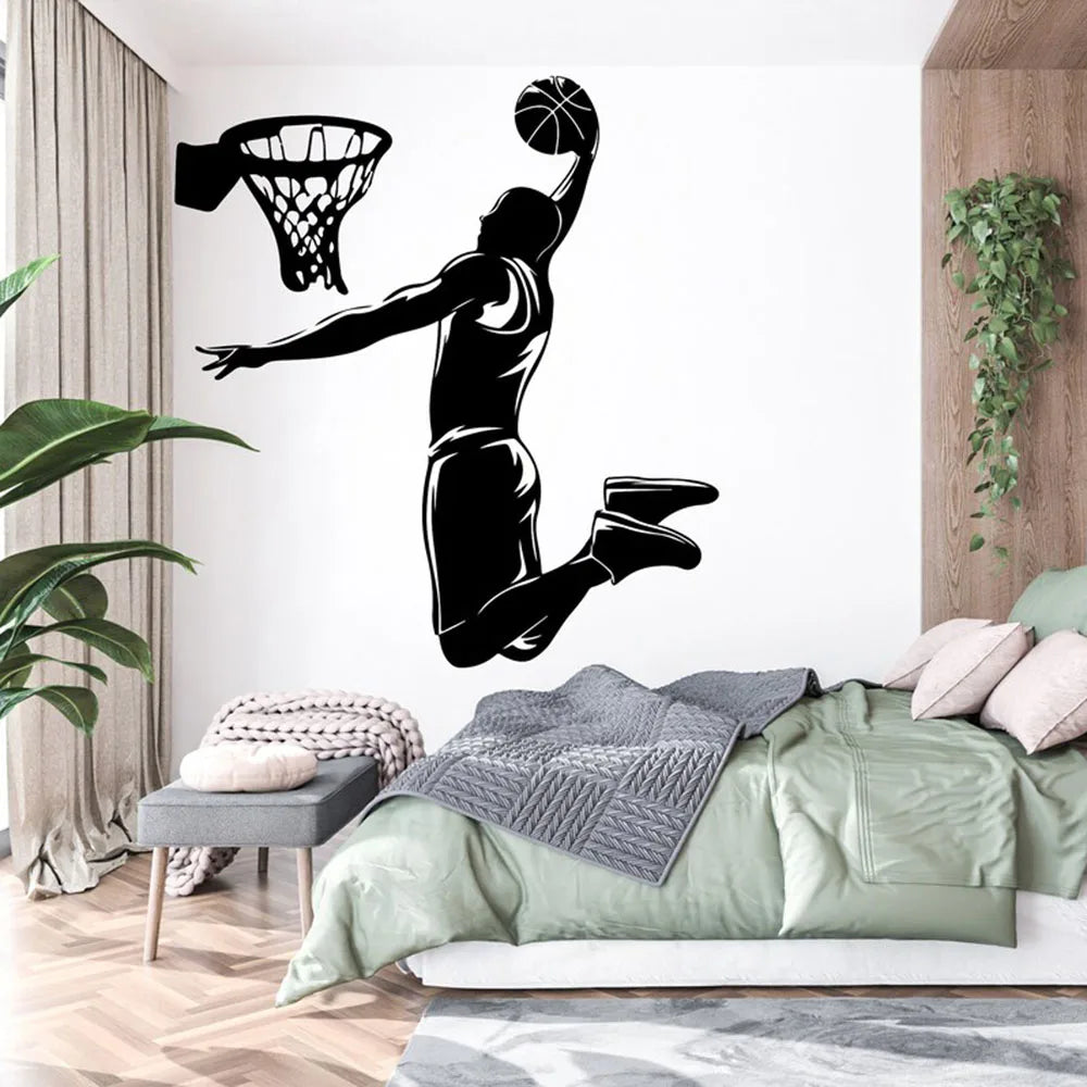 Basketball Wall Decals Vinyl Stickers Kids Room Decor S013 (ONLINE ORDER ONLY)