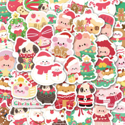 Animal Christmas Stickers Pack - Laptop, Phone, Suitcase, Fridge Decoration (ONLINE ORDER ONLY)