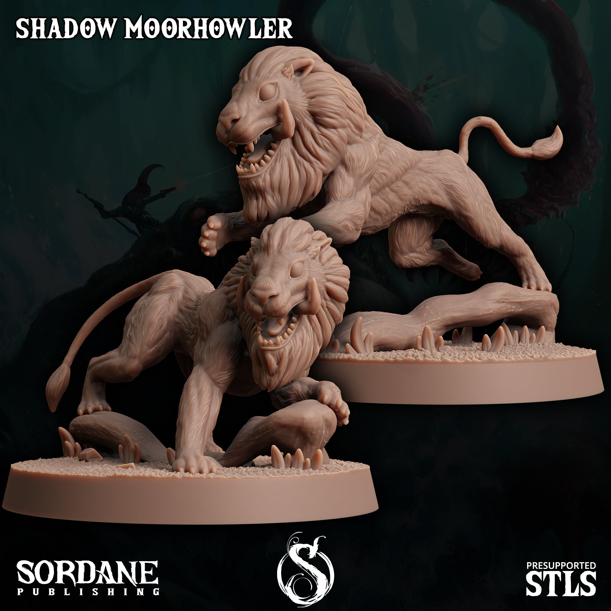 3D Printed Sordane Publishing Shadow Moorhowler 28 32mm D&D (Online Only)