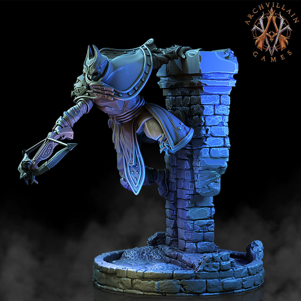 3D Printed Archvillain Games The Deathknight Order Shadowblades 28 32mm D&D (Online Only)