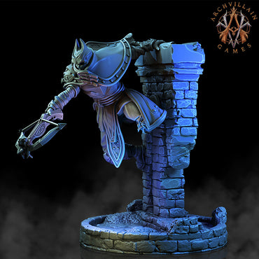 3D Printed Archvillain Games The Deathknight Order Shadowblades 28 32mm D&D (Online Only)